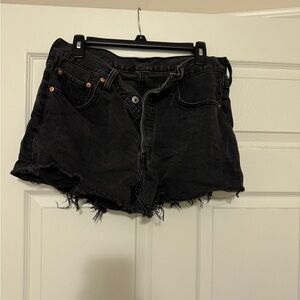 Levi's Black Jean Shorts for Women
